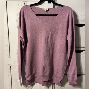 Pink V-Neck Sweater